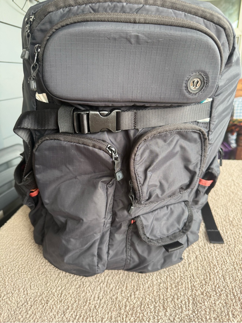 lululemon Cruiser Large Backpack 28L Black Utility Pockets Travel Gym